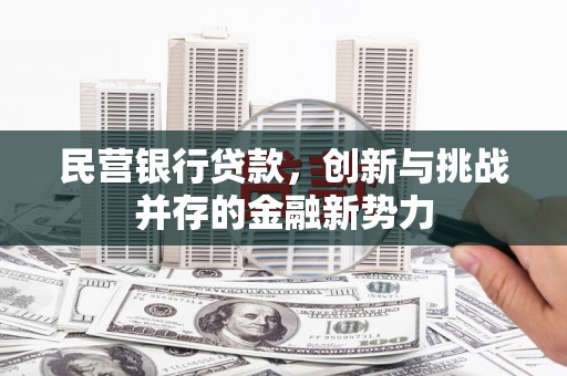 得荣民营银行贷款，创新与挑战并存的金融新势力