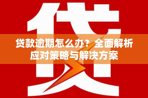 得荣贷款逾期怎么办？全面解析应对策略与解决方案