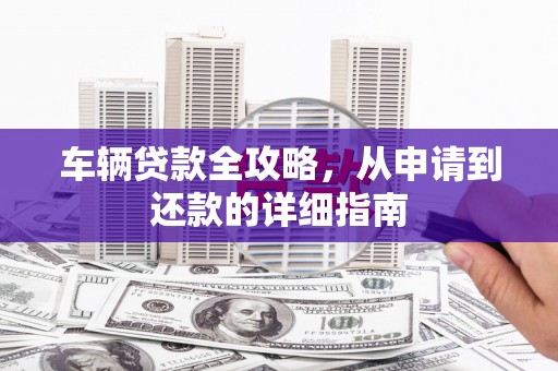 得荣车辆贷款全攻略，从申请到还款的详细指南