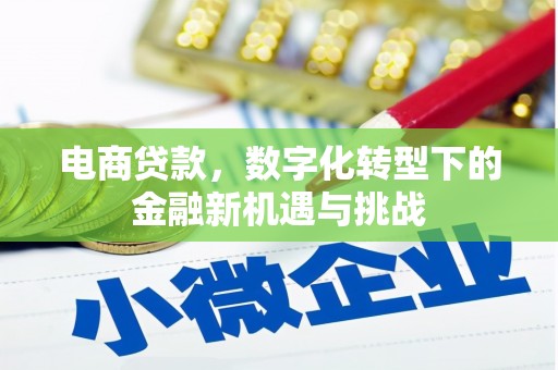 得荣电商贷款，数字化转型下的金融新机遇与挑战