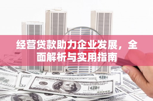 得荣经营贷款助力企业发展，全面解析与实用指南