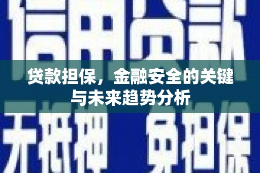 得荣贷款担保，金融安全的关键与未来趋势分析