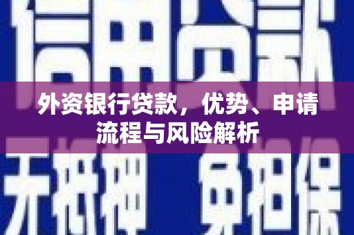 得荣外资银行贷款，优势、申请流程与风险解析