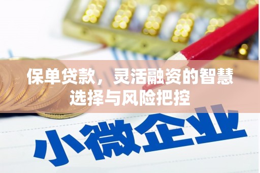 得荣保单贷款，灵活融资的智慧选择与风险把控