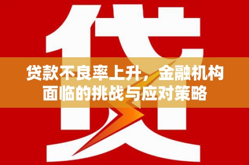 得荣贷款不良率上升，金融机构面临的挑战与应对策略