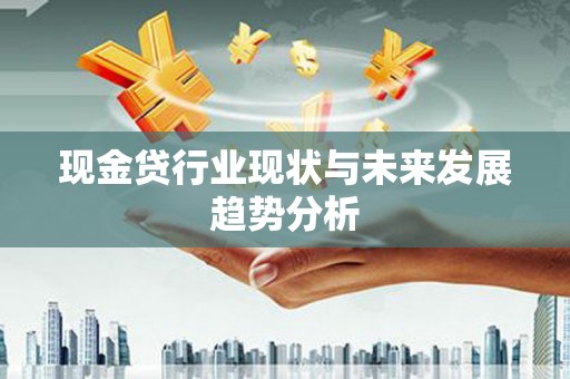 得荣现金贷行业现状与未来发展趋势分析