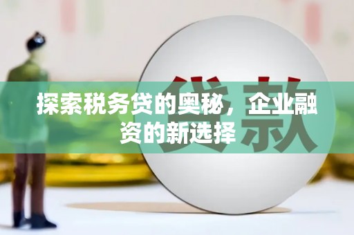 得荣探索税务贷的奥秘，企业融资的新选择