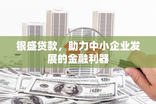 得荣银盛贷款，助力中小企业发展的金融利器