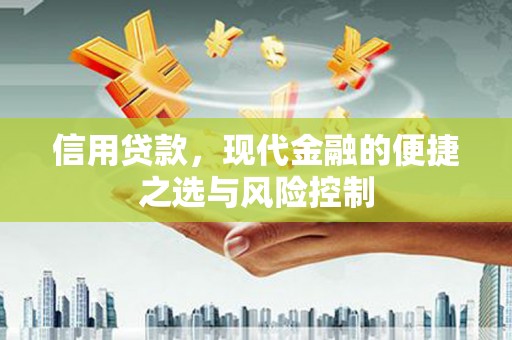 得荣信用贷款，现代金融的便捷之选与风险控制