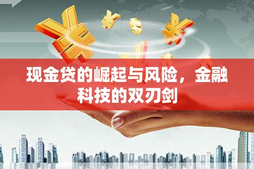 得荣现金贷的崛起与风险，金融科技的双刃剑
