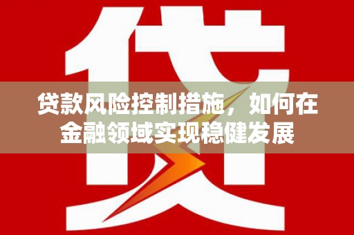 得荣贷款风险控制措施，如何在金融领域实现稳健发展