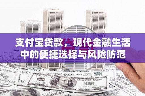 得荣支付宝贷款，现代金融生活中的便捷选择与风险防范