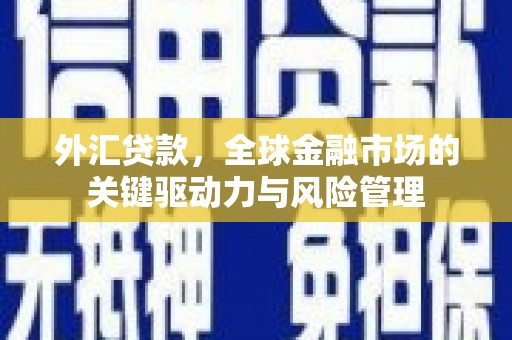 得荣外汇贷款，全球金融市场的关键驱动力与风险管理