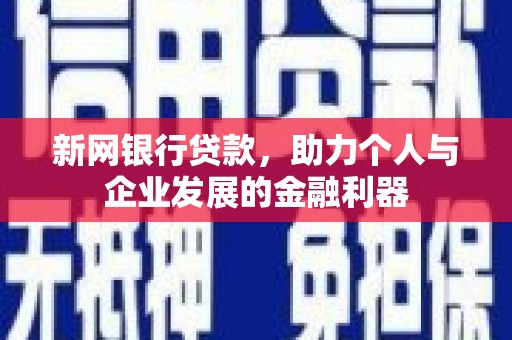 得荣新网银行贷款，助力个人与企业发展的金融利器