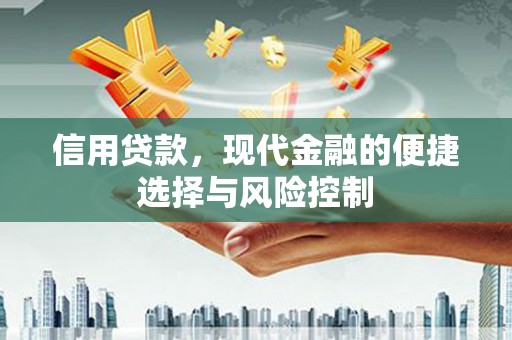 得荣信用贷款，现代金融的便捷选择与风险控制