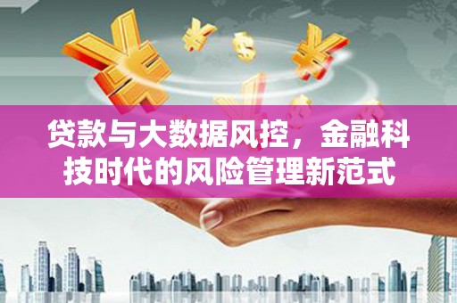 得荣贷款与大数据风控，金融科技时代的风险管理新范式