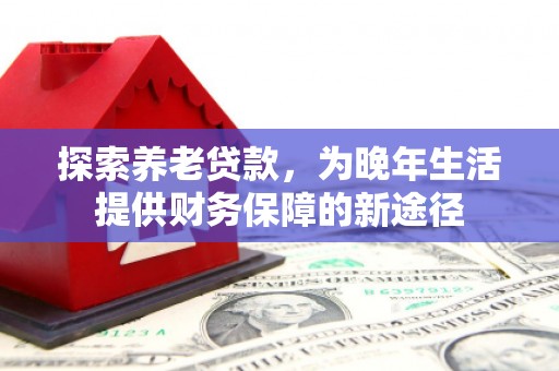 得荣探索养老贷款，为晚年生活提供财务保障的新途径