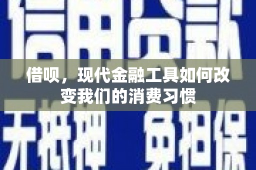 得荣借呗，现代金融工具如何改变我们的消费习惯