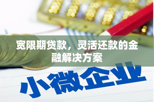 得荣宽限期贷款，灵活还款的金融解决方案