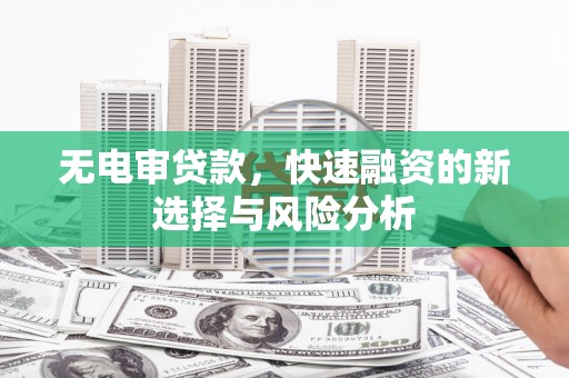 得荣无电审贷款，快速融资的新选择与风险分析