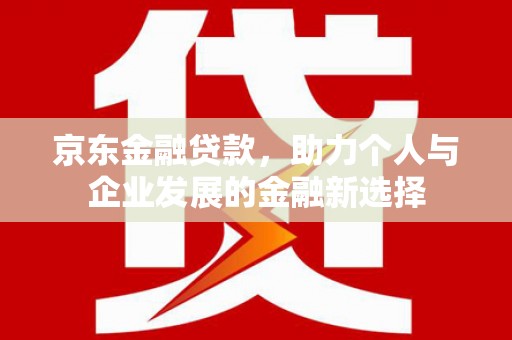 得荣京东金融贷款，助力个人与企业发展的金融新选择