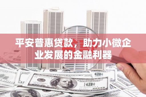 得荣平安普惠贷款，助力小微企业发展的金融利器