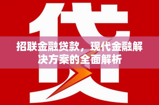 得荣招联金融贷款，现代金融解决方案的全面解析