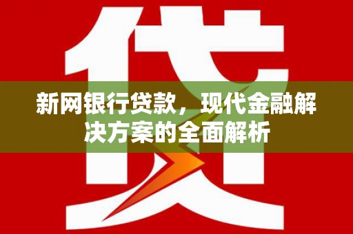 得荣新网银行贷款，现代金融解决方案的全面解析