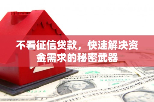 得荣不看征信贷款，快速解决资金需求的秘密武器