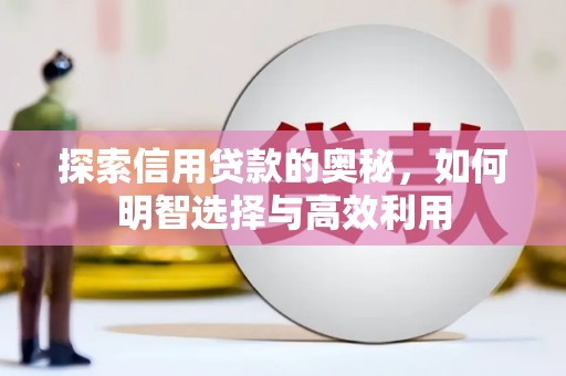 得荣探索信用贷款的奥秘，如何明智选择与高效利用