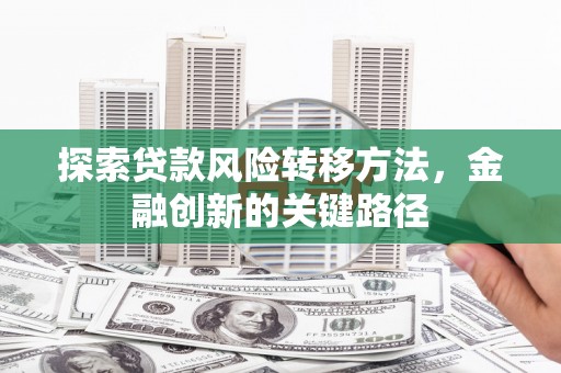 得荣探索贷款风险转移方法，金融创新的关键路径