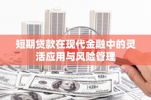 得荣短期贷款在现代金融中的灵活应用与风险管理