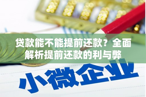 得荣贷款能不能提前还款？全面解析提前还款的利与弊
