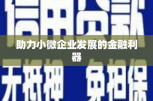 得荣助力小微企业发展的金融利器