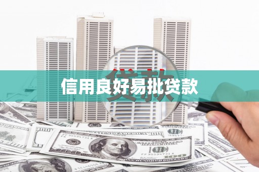 得荣信用良好易批贷款