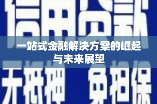 得荣一站式金融解决方案的崛起与未来展望