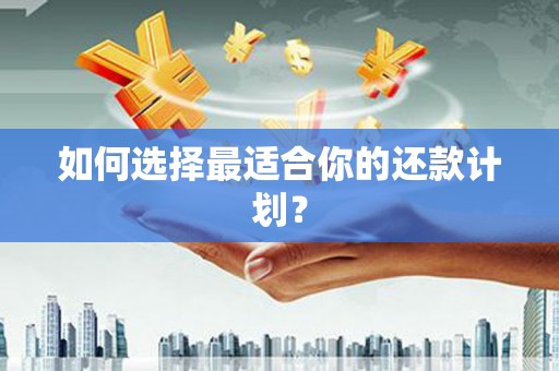 得荣如何选择最适合你的还款计划？